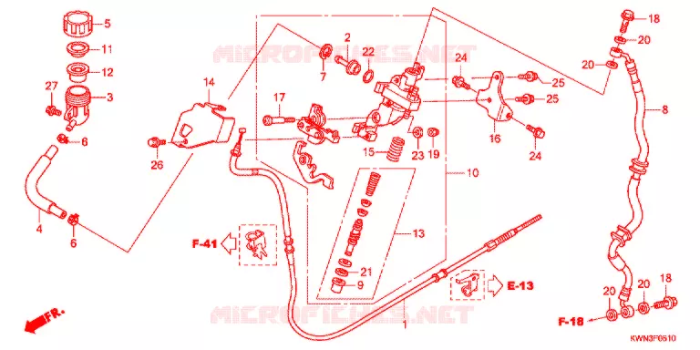 REMPOMP  (CBS) Honda SCOOTER 125 PCX 2013  WW125EX2C
