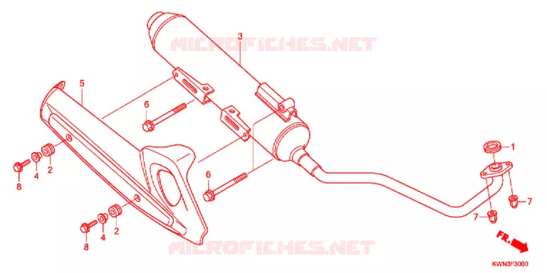 UITLAATDEMPER(2) Honda SCOOTER 125 PCX 2012  WW125EX2C