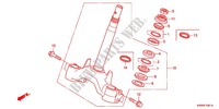 STURING STANG/BOVENSTE BRUG (WW125EX2C/EX2D/D) voor Honda PCX 125 SPECIAL EDITION 2012