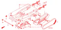 ZWAAI ARM/KETTINGKAST voor Honda XRE 300 2012