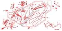 BRANDSTOF TANK voor Honda CB 1000 R ABS BLANCHE 2012