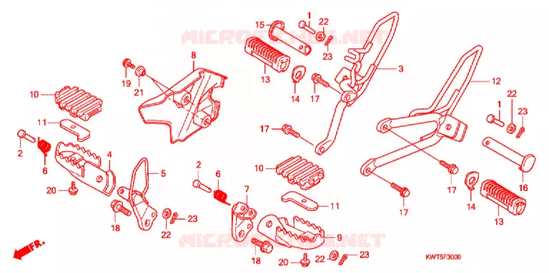 OPSTAP/KICKARM/ WISSEL PEDAAL Honda MOTO 300 XR 2011  XRE300AB