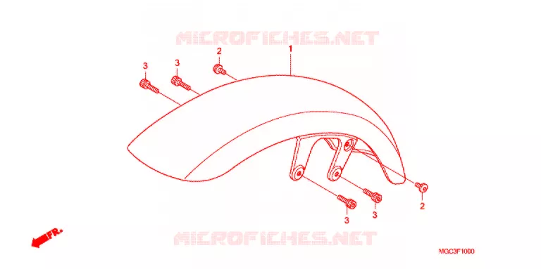 VOORSPATBORD Honda MOTO 1100 CB 2015  CB1100AD_BS
