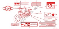 WAARSCHUWINGSLABEL(1) voor Honda CB 1100 2011