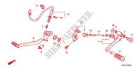 HOOFD STANDAARD/REMPEDAAL voor Honda CB 1100 2012