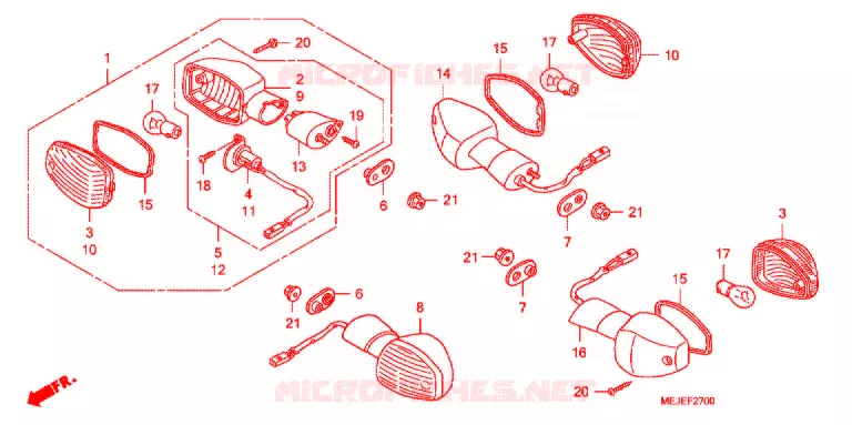 KNIPPERLICHT(2) Honda MOTO 1300 CB 2006  CB13006