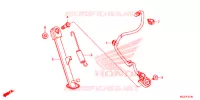 HOOFD STANDAARD/REMPEDAAL voor Honda CB 500 X ABS 2014