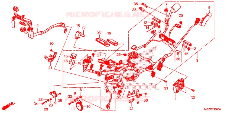 BEDRADINGSBUNDEL/ACCU Honda MOTO 500 CB 2013  CB500FD