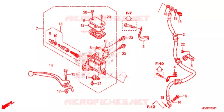 REMPOMP VOOR (STD) Honda MOTO 500 CB 2013  CB500FD