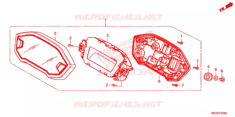 COMBINATIEMETER Honda MOTO 500 CB 2013  CB500FAD