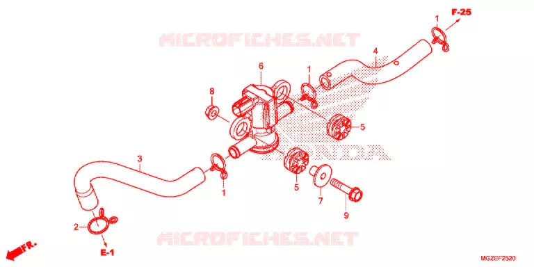 LUCHTINJECTIE SOLENOIDEKLEP Honda MOTO 500 CB 2013  CB500FAD