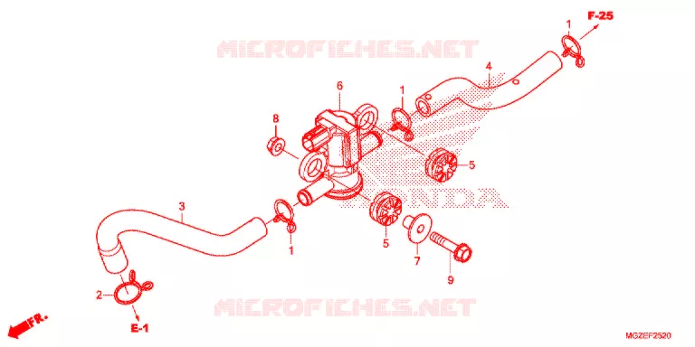 LUCHTINJECTIE SOLENOIDEKLEP Honda MOTO 500 CB 2013  CB500FAD