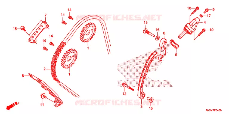 NOK KETTING/SPANNER Honda MOTO 600 HORNET 2013  CB600FD