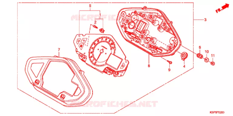 COMBINATIEMETER Honda MOTO 150 CBF 2012  CBF150MC