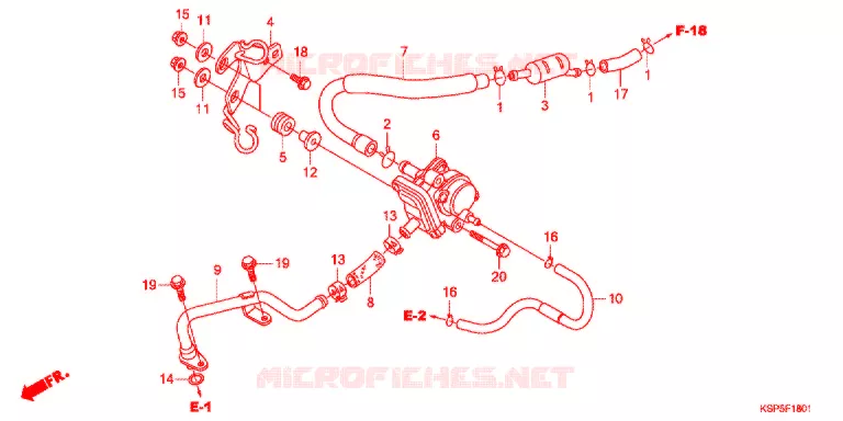 LUCHTZUIGKLEP Honda MOTO 150 CBF 2013  CBF150MC