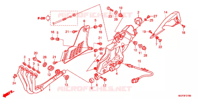 UITLAATDEMPER (CBR1000RRC/D/RAC/D) Honda MOTO 1000 CBR 2013  CBR1000RAD