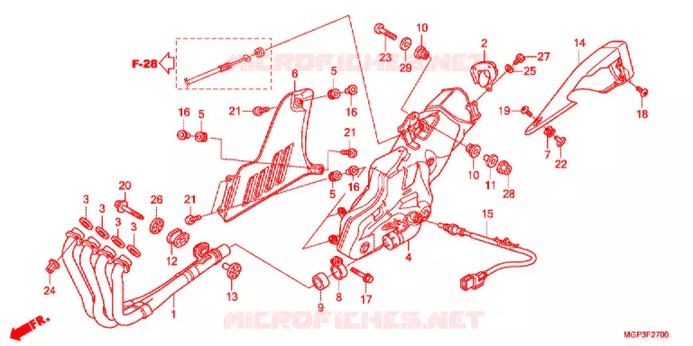 UITLAATDEMPER (CBR1000RRC/D/RAC/D) Honda MOTO 1000 CBR 2013  CBR1000RAD