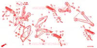 OPSTAP/KICKARM/ WISSEL PEDAAL voor Honda CBR 1000 RR REPSOL 2013