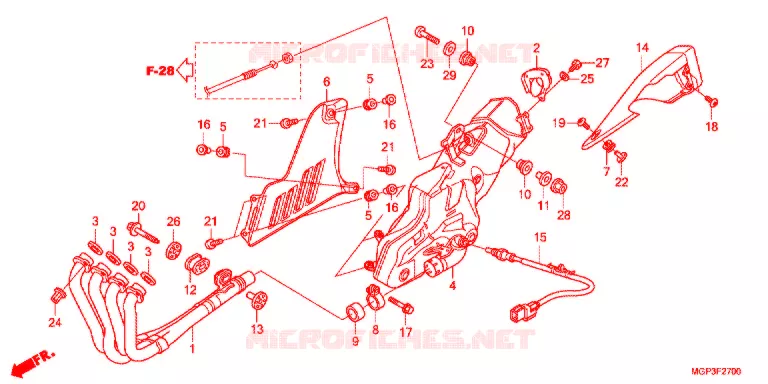 UITLAATDEMPER (CBR1000RRC/D/RAC/D) Honda MOTO 1000 CBR 2013  CBR1000RRD