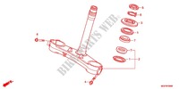 STURING STANG/BOVENSTE BRUG voor Honda CBR 1000 RR FIREBLADE WHITE 2012
