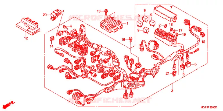 BEDRADINGSBUNDEL Honda MOTO 1000 CBR 2012  CBR1000RRC