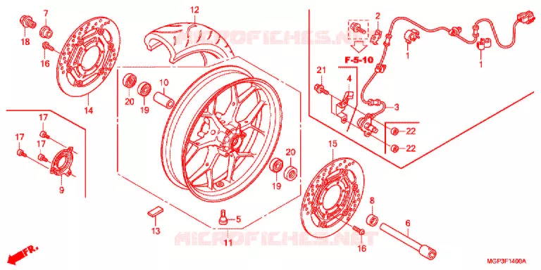 VOOR WIEL Honda MOTO 1000 CBR 2012  CBR1000RRC