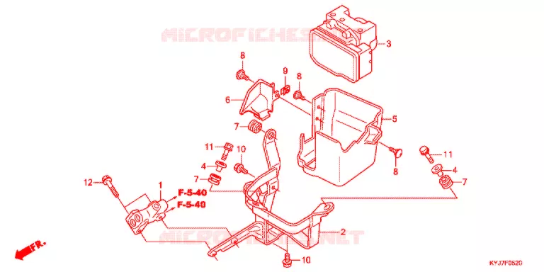 VOORREM HOOFDCILINDER/ABS MODULATOR Honda MOTO 250 CBR 2013  CBR250RAD
