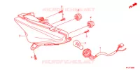 ACHTERLICHT(2) voor Honda CBR 250 R WHITE 2013