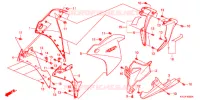 MIDDENKAP/ONDER KAP voor Honda CBR 250 R WHITE 2013