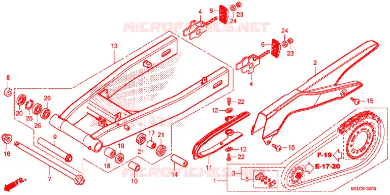 ZWAAI-ARM/KETTINGKAST Honda MOTO 500 CBR 2013  CBR500RAD