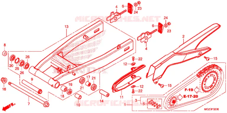 ZWAAI-ARM/KETTINGKAST Honda MOTO 500 CBR 2013  CBR500RAD