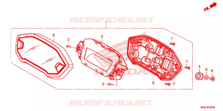 COMBINATIEMETER Honda MOTO 500 CBR 2013  CBR500RAD