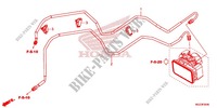 A. REM SLANG/REMPIJP voor Honda CBR 500 R ABS BLANCHE 2013