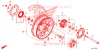 ACHTER WIEL voor Honda CBR 500 R ABS 2014