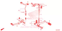 HOOFD STANDAARD/REMPEDAAL voor Honda CBR 500 R 2013