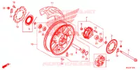 ACHTER WIEL voor Honda CBR 500 R 2013