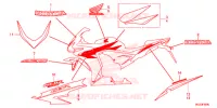 EMBLEEM/STREEP (CBR500RD/RAD) (CBR500RE/RAE CH) voor Honda CBR 500 R 2013