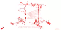 HOOFD STANDAARD/REMPEDAAL voor Honda CBR 500 R 2013
