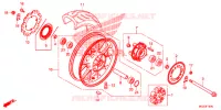 ACHTER WIEL voor Honda CBR 500 R 2013