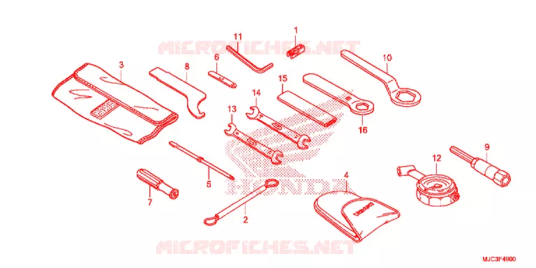 GEREEDSCHAP/ACCUVAK Honda MOTO 600 CBR 2013  CBR600RAD