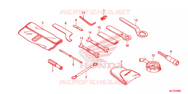 GEREEDSCHAP/ACCUVAK Honda MOTO 600 CBR 2013  CBR600RAD