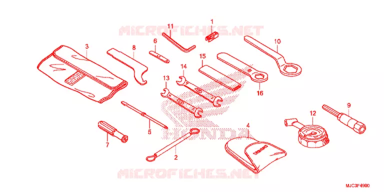 GEREEDSCHAP/ACCUVAK Honda MOTO 600 CBR 2013  CBR600RRD