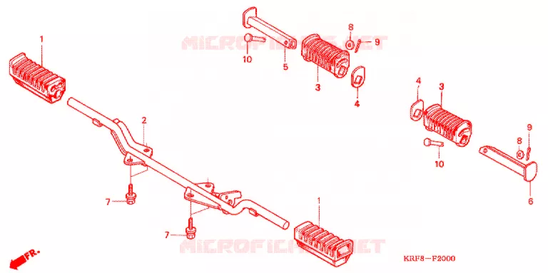 OPSTAP/KICKARM/ WISSEL PEDAAL Honda MOTO 125 CG 2007  CGL1251WH7