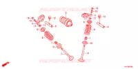 NOKKENAS/KLEP voor Honda CB1 125 RUEDAS FUNDIDAS 4AG 2014