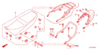ZITTING/ACHTER KAP (2) voor Honda CB1 125 RUEDAS FUNDIDAS 4AG 2014