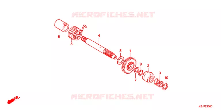 KICKSTARTER SPIL Honda MOTO 100 CRF 2012  CRF100FC