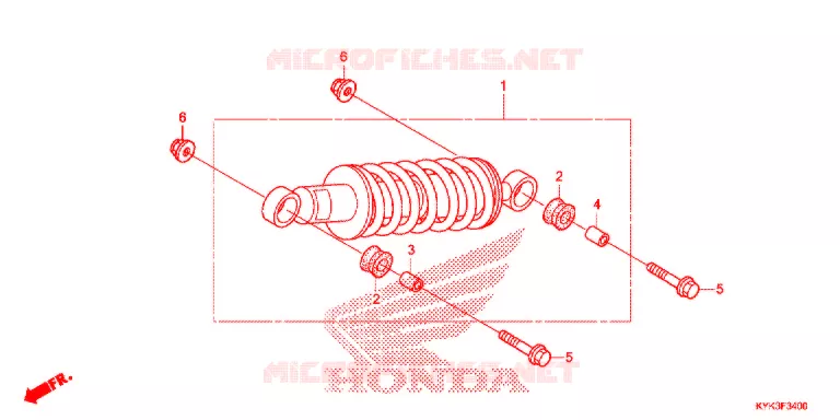 ACHTER KUSSEN(2) Honda MOTO 110 CRF 2016  CRF110FE