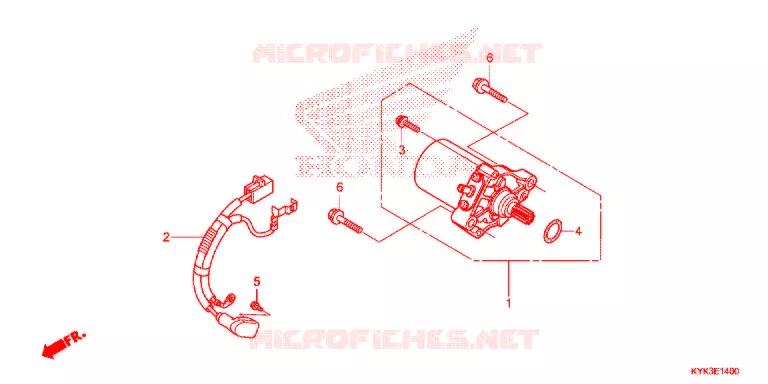 STARTEN MOTOR Honda MOTO 110 CRF 2015  CRF110FE