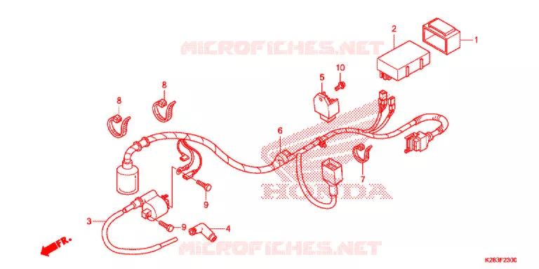 BEDRADINGSBUNDEL/ACCU Honda MOTO 125 CRF 2015  CRF125FBE