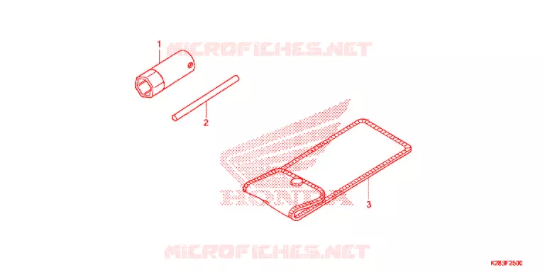 GEREEDSCHAP/ACCUVAK Honda MOTO 125 CRF 2016  CRF125FBE